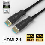 Paugge Ultra Sertifikalı Hdmi 2.1 2.0b AOC Active Optical Fiber HDMI Kablo 25 metre